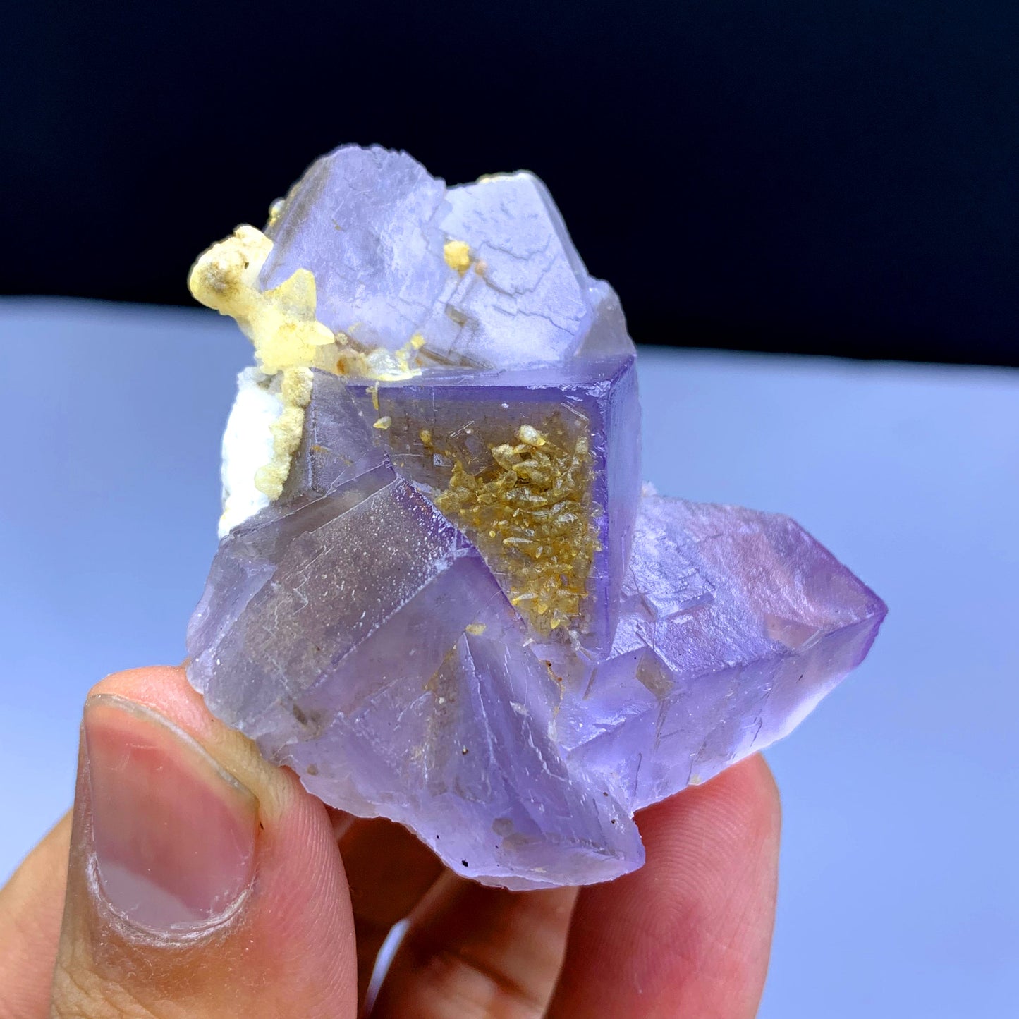 Natural Purple Phantom Fluorite Crystal from Baluchistan Pakistan - 57 grams