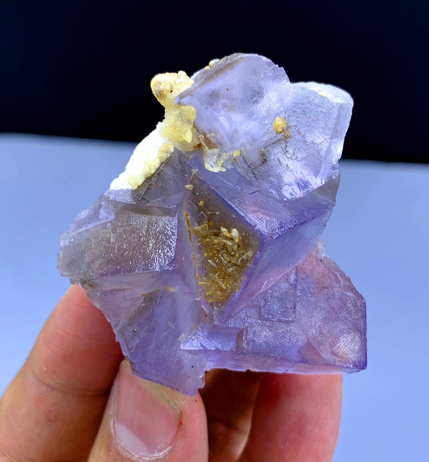 Natural Purple Phantom Fluorite Crystal from Baluchistan Pakistan - 57 grams