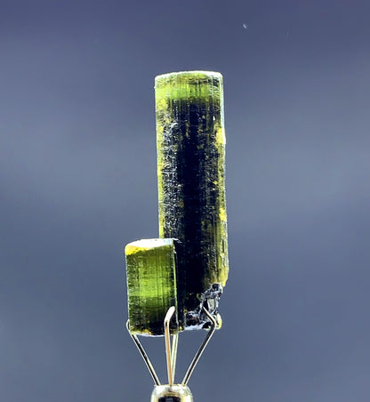 Natural Terminated Green Cap Tourmaline Crystal from Pakistan - 22 carats