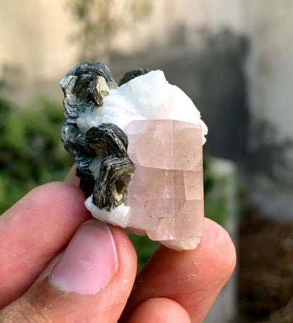 Pink Apatite Crystal ith mica From Pakistan 28 Gram