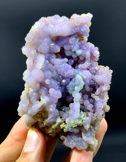 Bi Color Chalcedony Grape Agate Specimen From Indonesia - 113 Gram