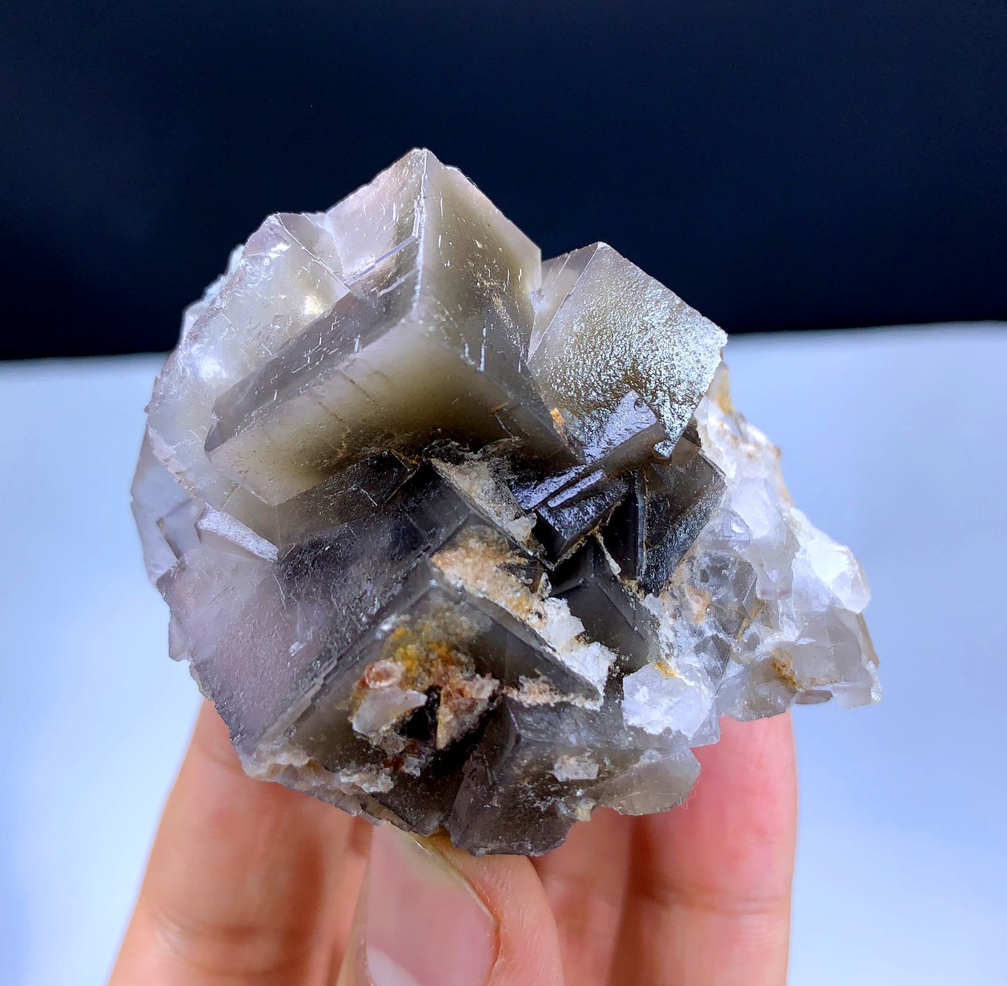 Cubic Purple Phantom Fluorite from Pakistan - 124 grams