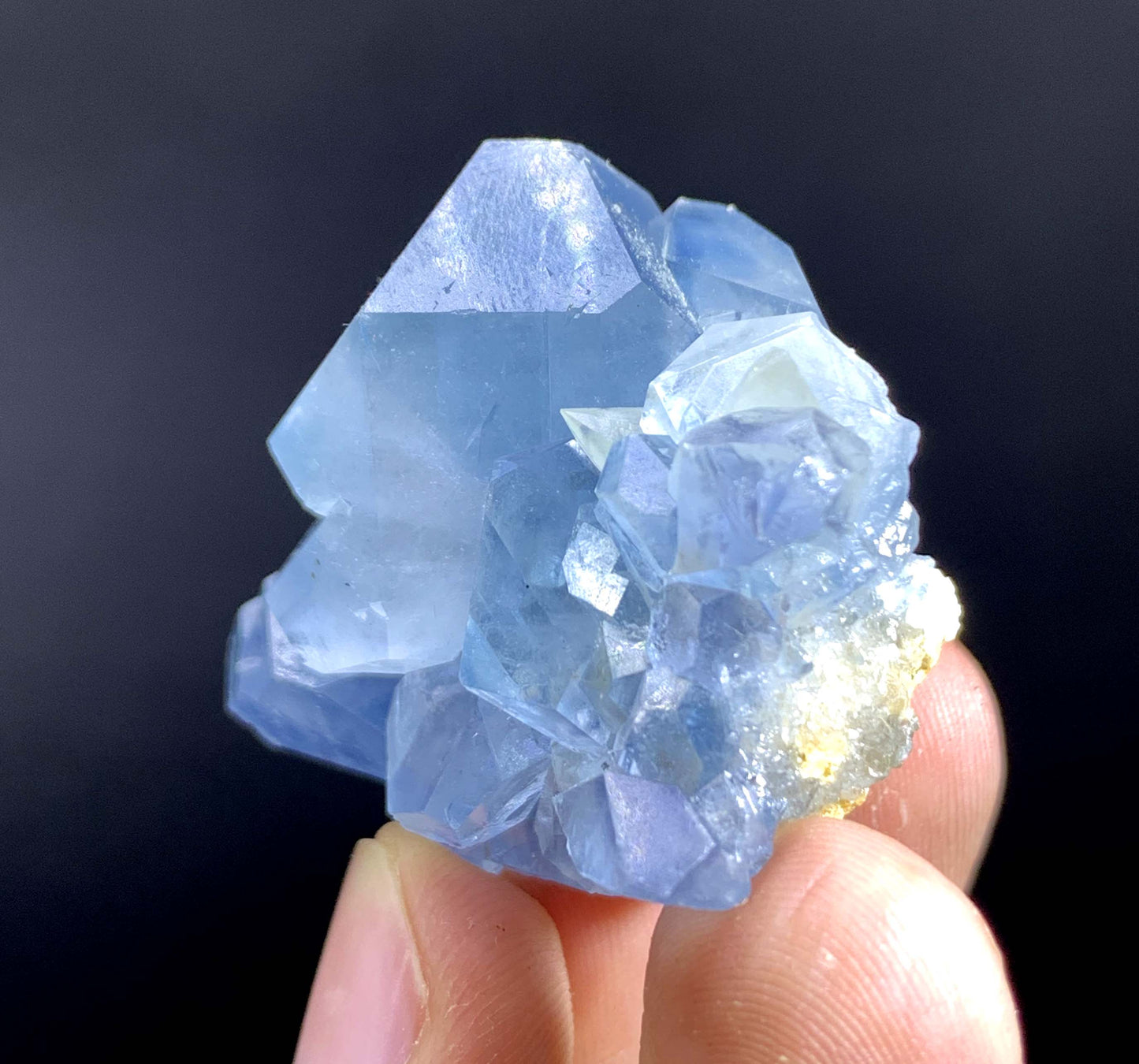 Blue Celestine Crystal Cluster From Afghanistan - 47 Gram