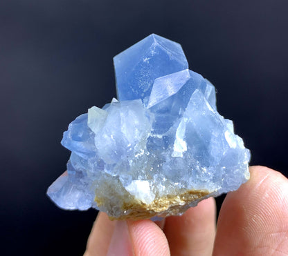 Blue Celestine Crystal Cluster From Afghanistan - 47 Gram