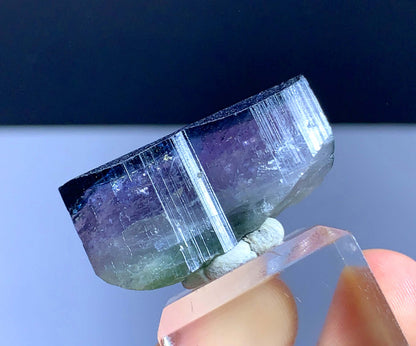 Terminated Gem Grade Tri Color Tourmline Crystal From Aghanistan - 23 Gram