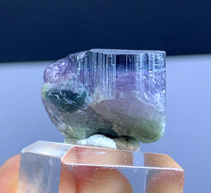 Terminated Gem Grade Tri Color Tourmline Crystal From Aghanistan - 23 Gram