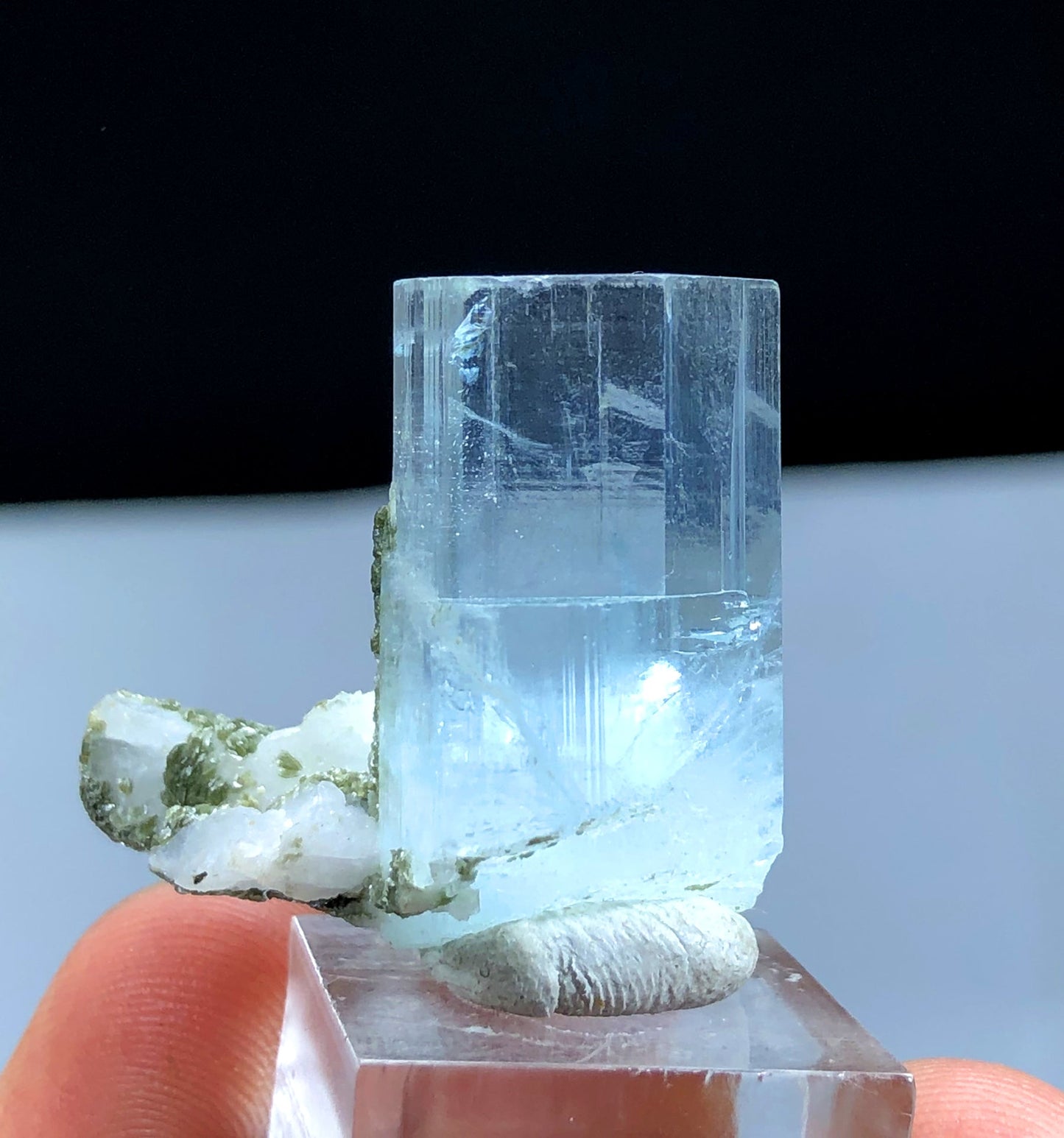 Natural Terminated Blue Aquamarine Crystal From Skardu Pakistan - 65.05 CTS