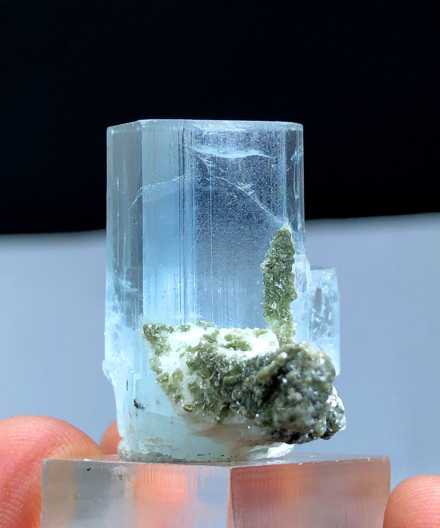 Natural Terminated Blue Aquamarine Crystal From Skardu Pakistan - 65.05 CTS