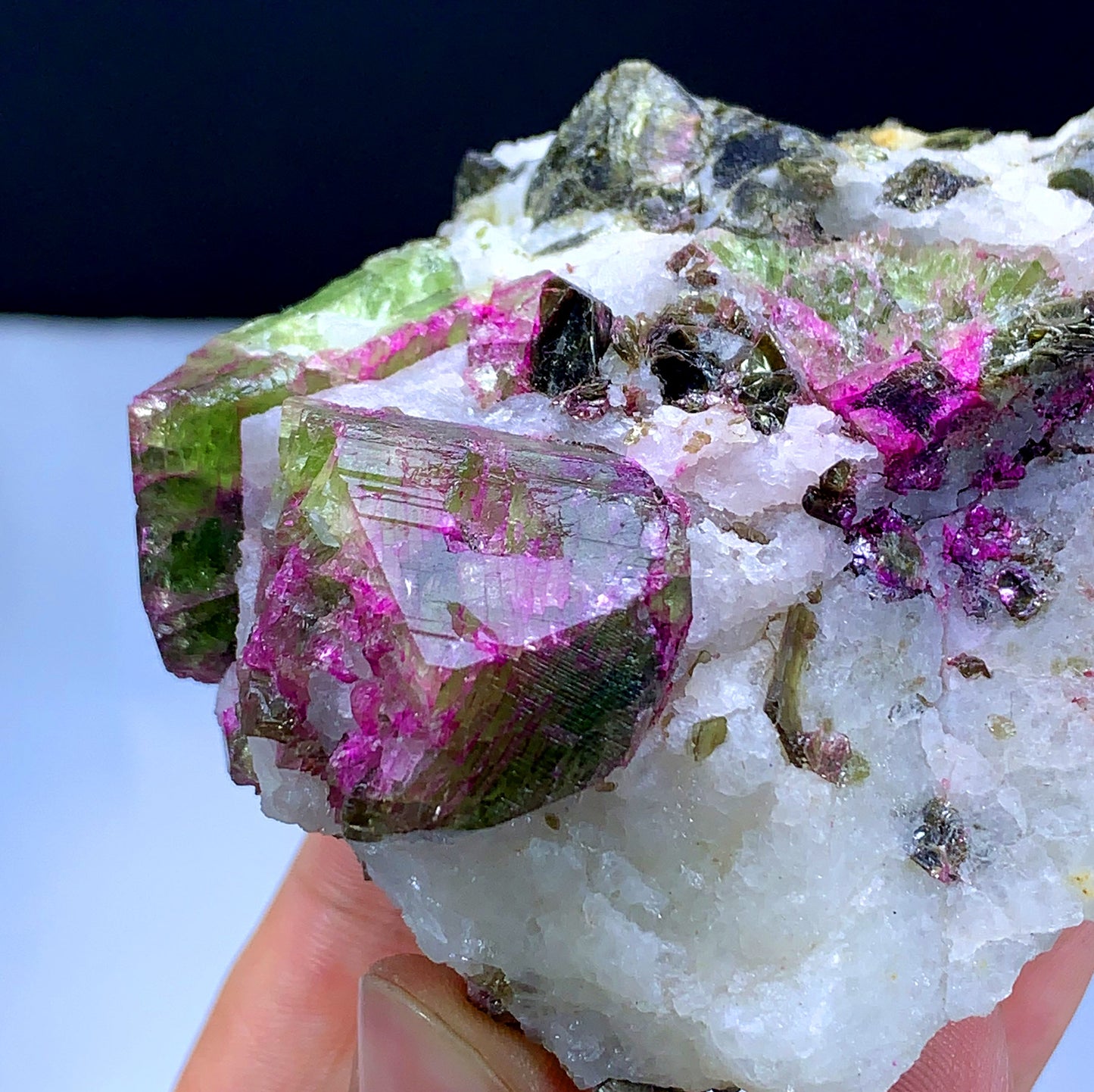 Amazing Green Diopside on Matrix - 227 grams