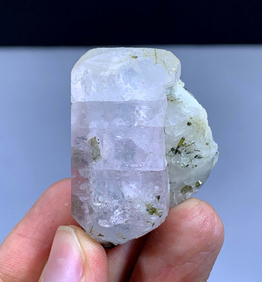 Pink Aquaamorganite With Green Tourmalines And Albite From Afghanistan 33 Gram