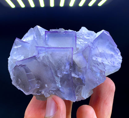 Cubic Purple Phantom Fluorite Specimen From Pakistan - 230 Gram