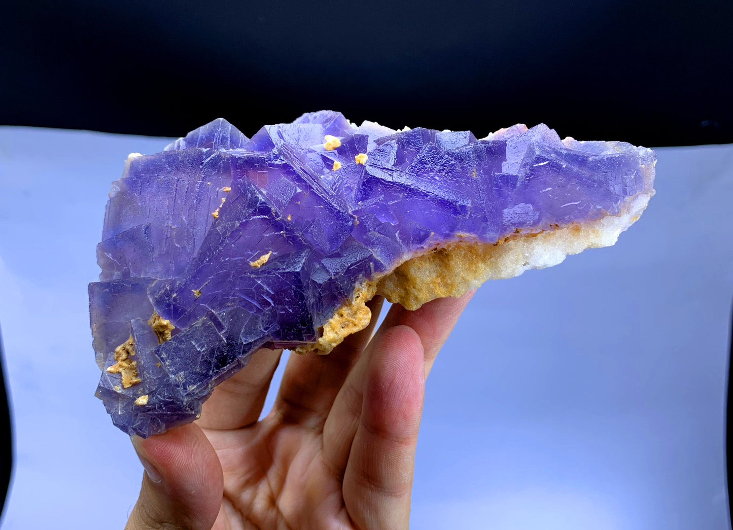 Natural Purple Phantom Fluorite from Pakistan - 301 gram