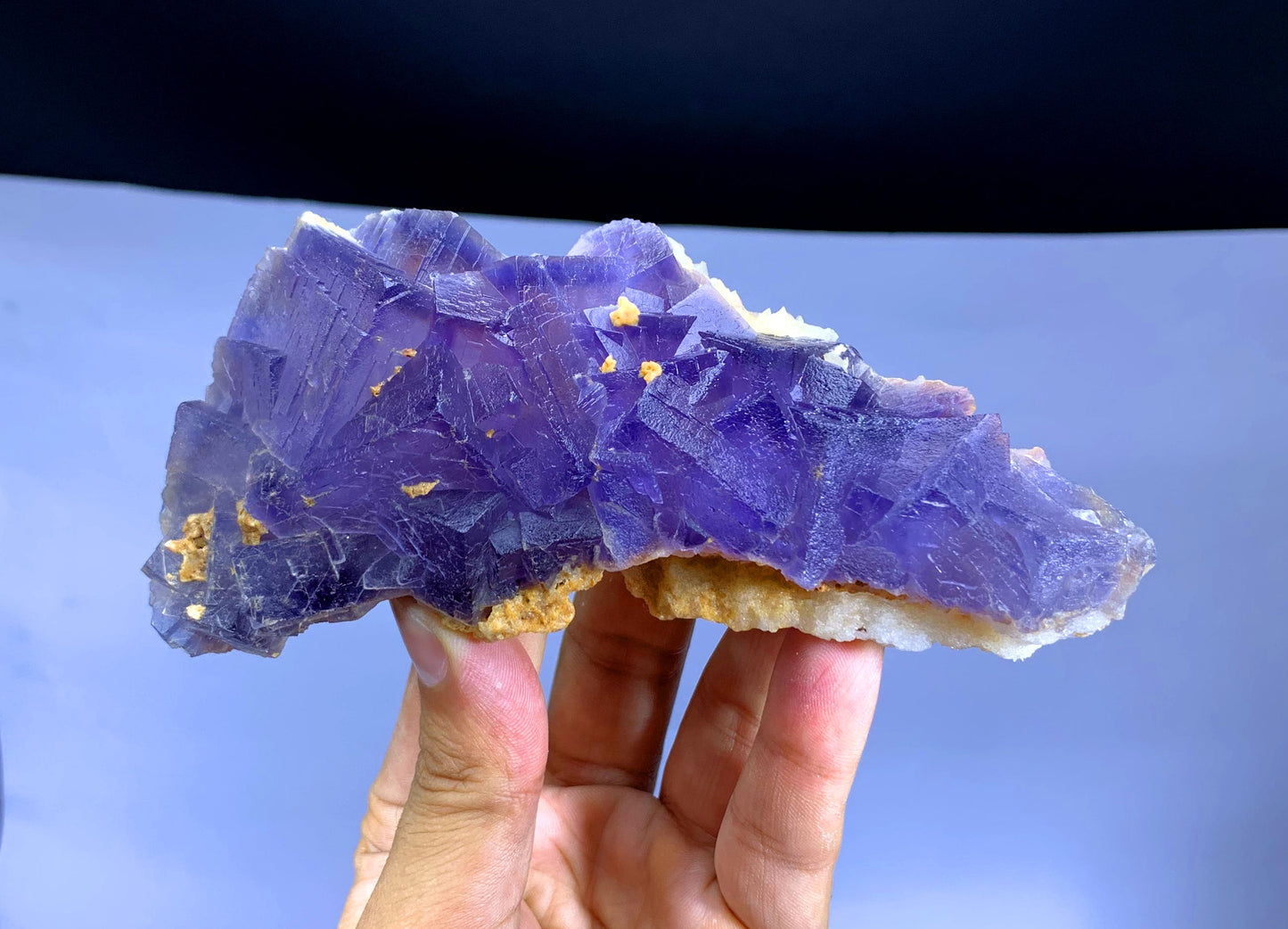 Natural Purple Phantom Fluorite from Pakistan - 301 gram