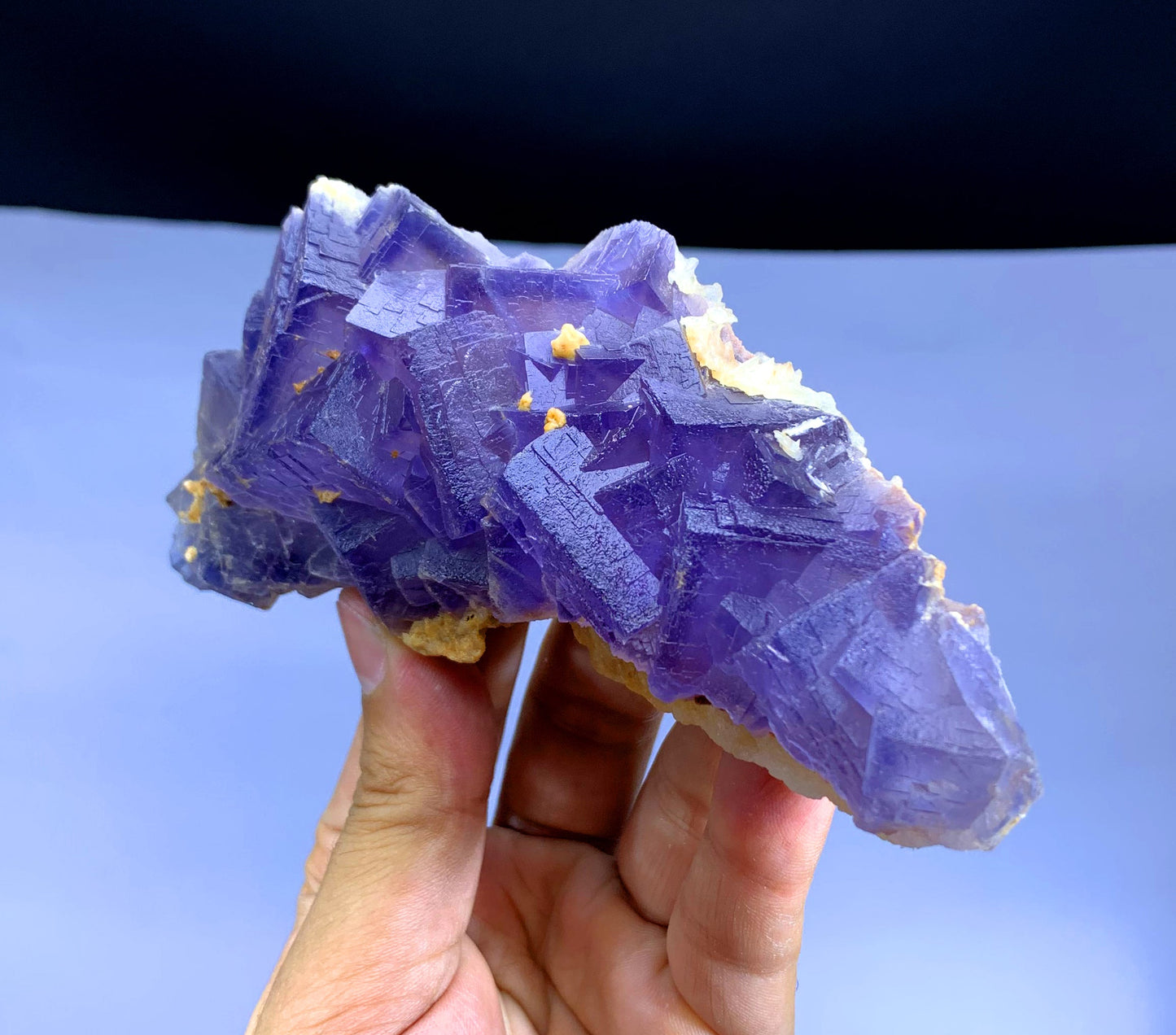 Natural Purple Phantom Fluorite from Pakistan - 301 gram