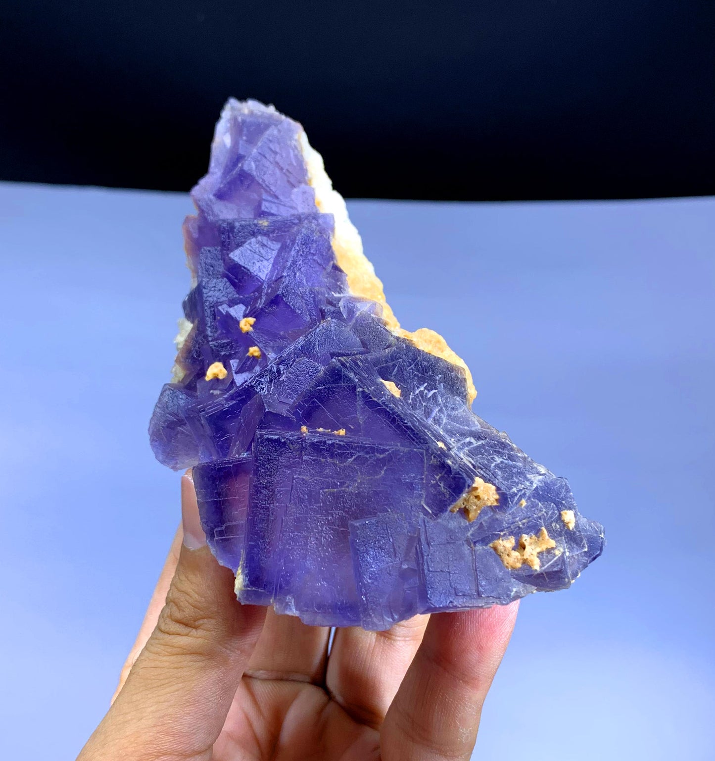 Natural Purple Phantom Fluorite from Pakistan - 301 gram