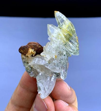 Rare Siderite on Quartz from Pakistan - 28 gram