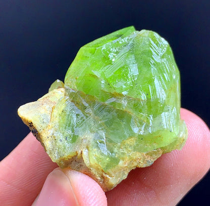Terminated green Peridot Crystal From Pakistan