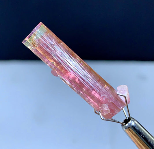 Amazing Bi Color Tourmaline Crystal From Afghanistan - 19.55 Carats