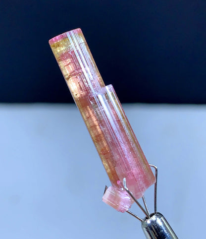 Amazing Bi Color Tourmaline Crystal From Afghanistan - 19.55 Carats