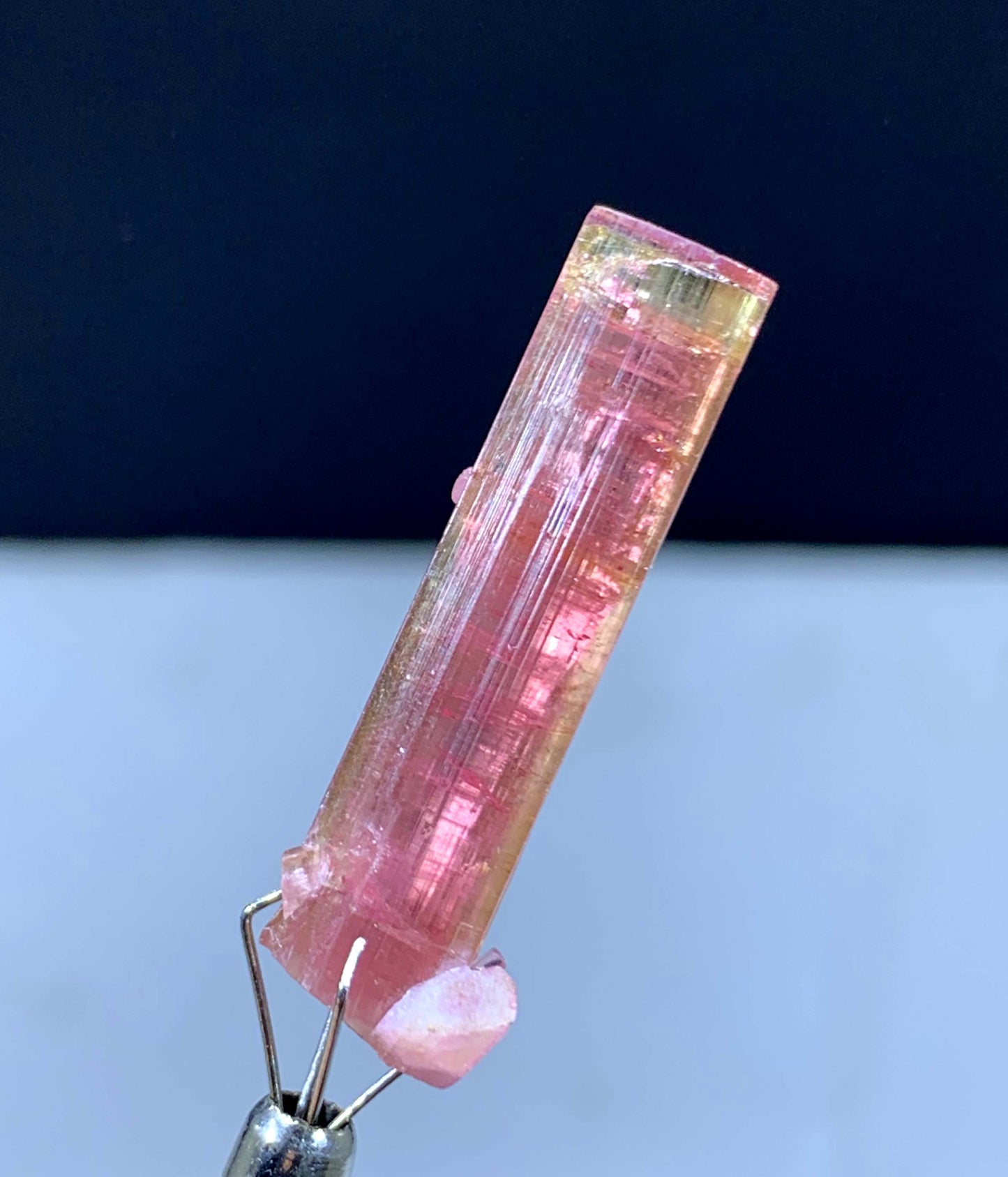 Amazing Bi Color Tourmaline Crystal From Afghanistan - 19.55 Carats