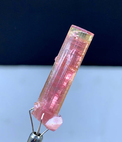 Amazing Bi Color Tourmaline Crystal From Afghanistan - 19.55 Carats