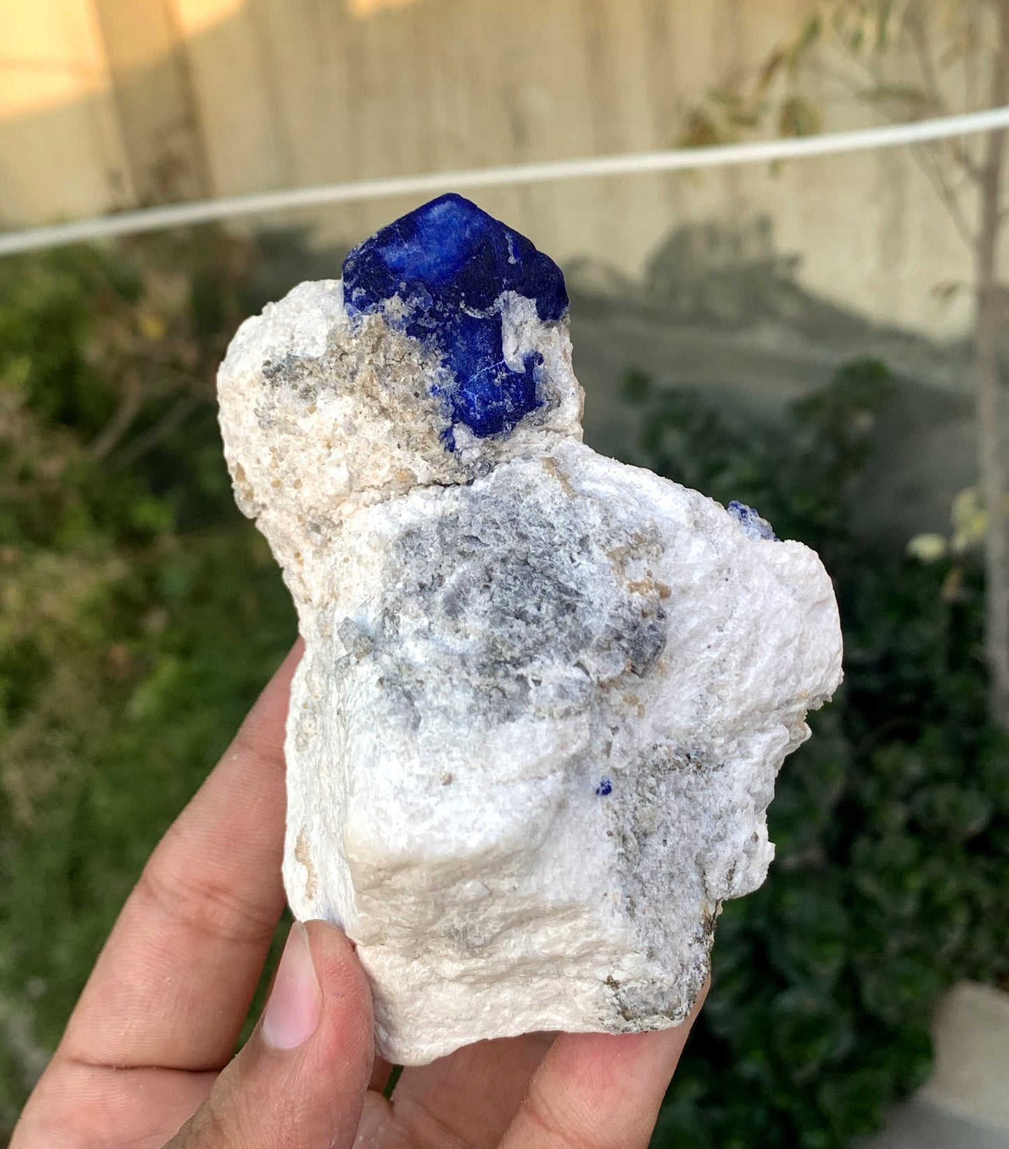 Ink Blue Lapis LAzurite WIth Golden Pyrite From Afghanistan 432 Gram
