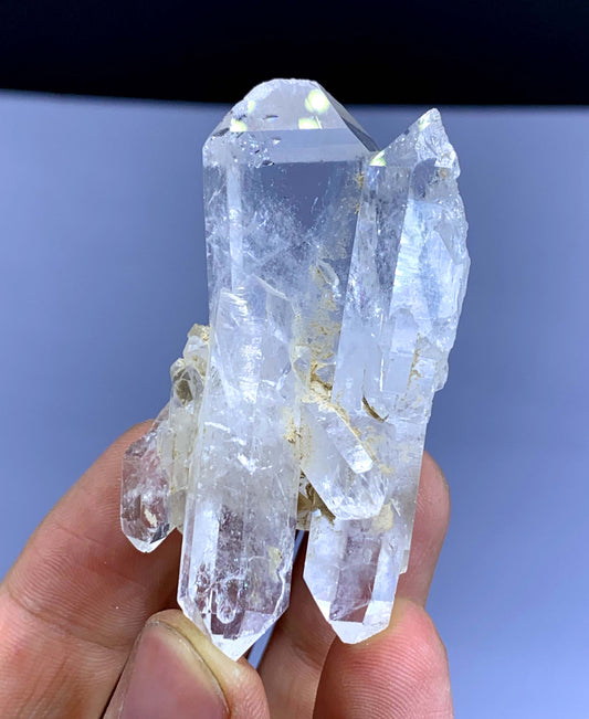 Double Terminated Feden Quartz Cluster from Pakistan - 44 gram