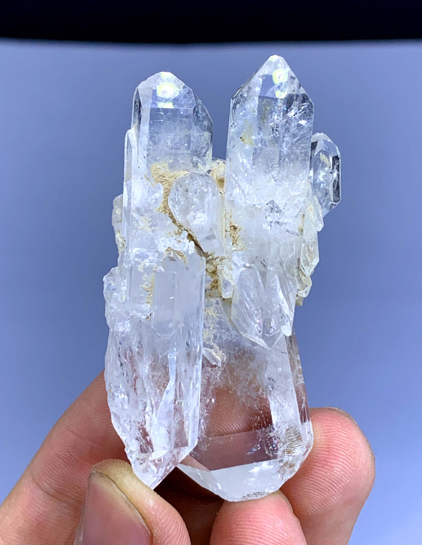 Double Terminated Feden Quartz Cluster from Pakistan - 44 gram