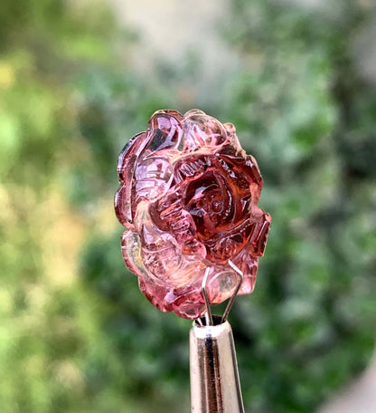 Polished Pink Tourmaline Carving From Afghanistan - 65 Carats