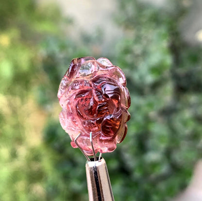Polished Pink Tourmaline Carving From Afghanistan - 65 Carats