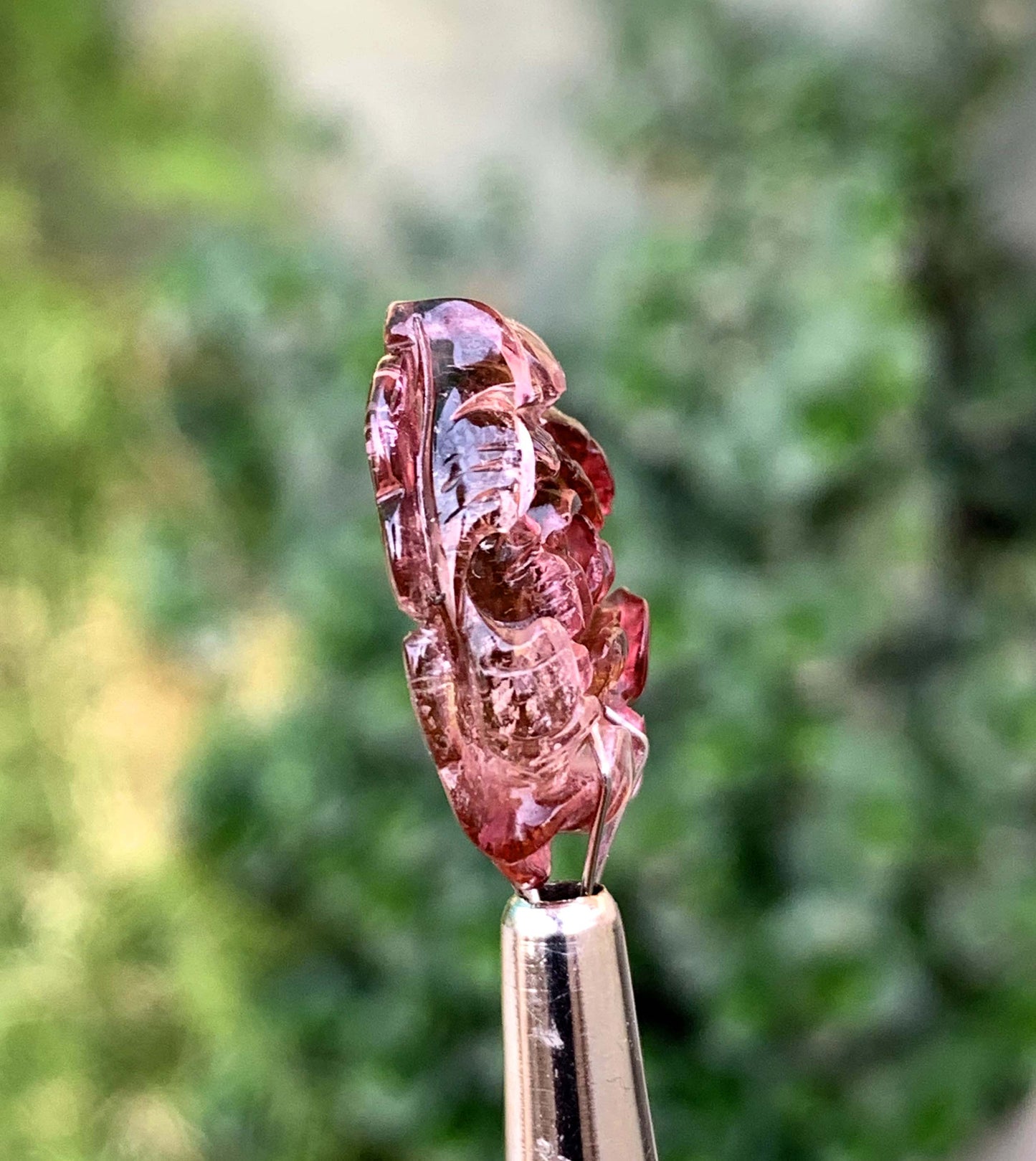 Polished Pink Tourmaline Carving From Afghanistan - 65 Carats