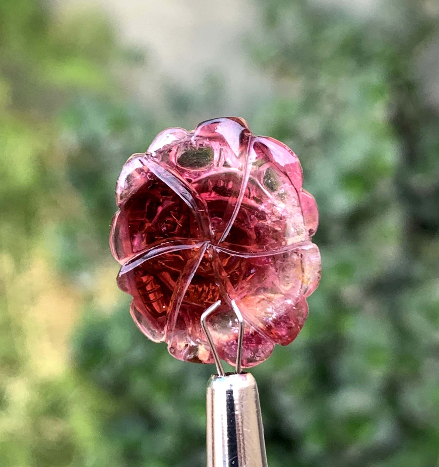 Polished Pink Tourmaline Carving From Afghanistan - 65 Carats