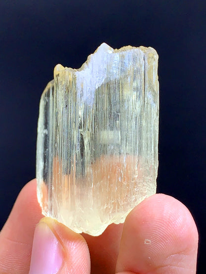 Natural Terminated Yellow Kunzite Crystal From Afghanistan - 29 Gram