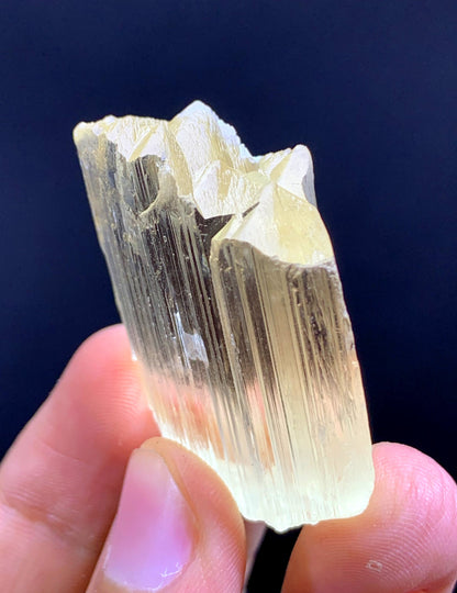 Natural Terminated Yellow Kunzite Crystal From Afghanistan - 29 Gram