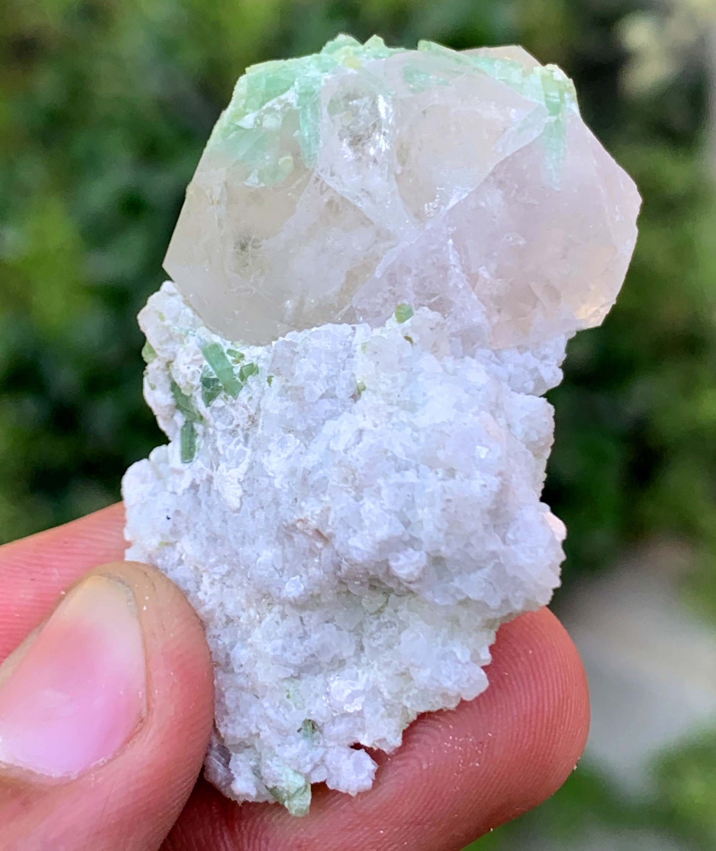 Pink Mrganite Crystal On Matrix From Afghanistan 28 Gram