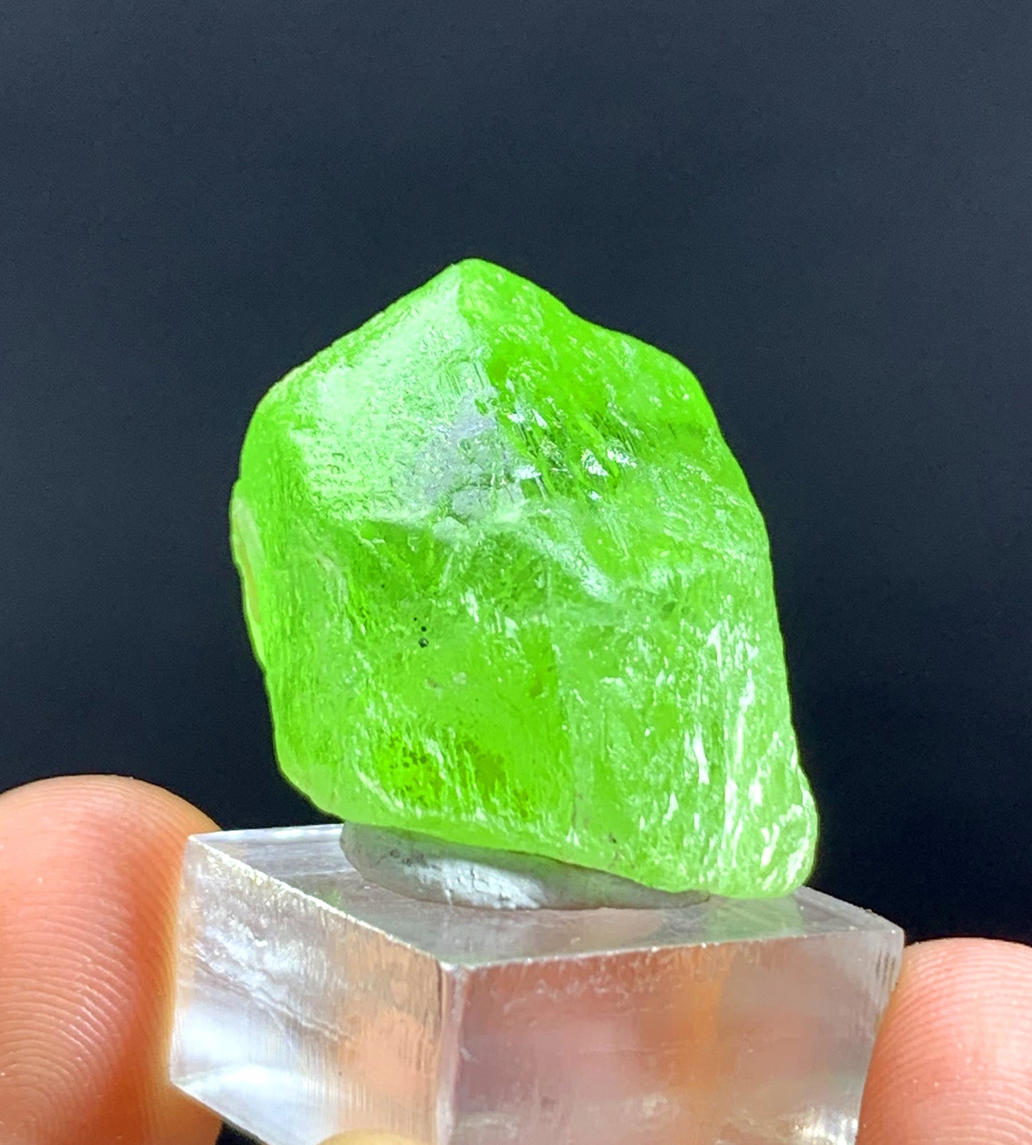 Green Peridot Crystal from Pakistan - 75.25 carat