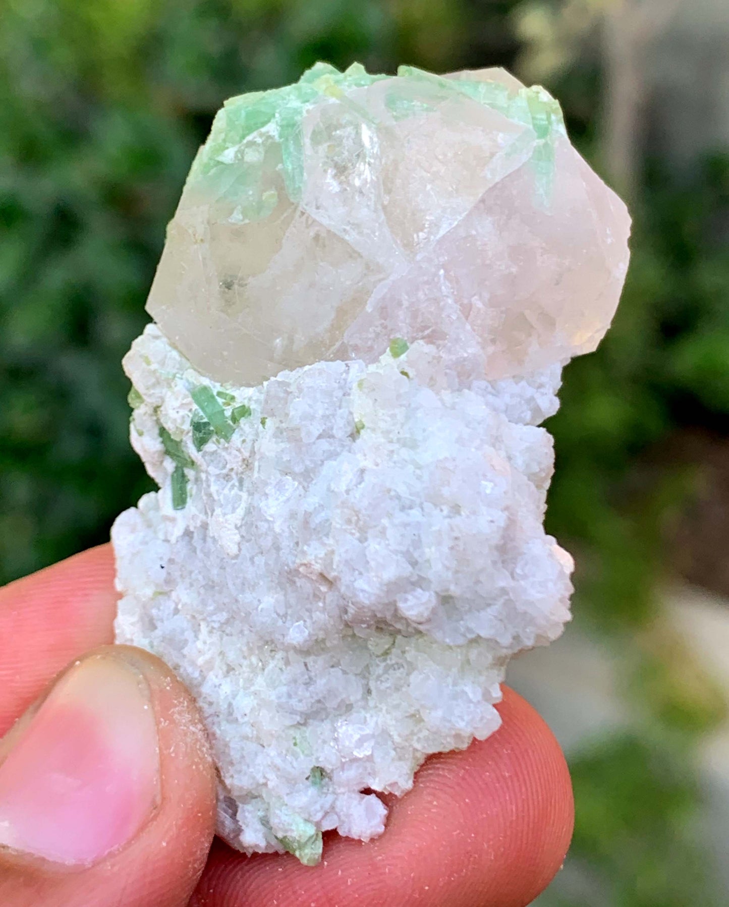 Pink Mrganite Crystal On Matrix From Afghanistan 28 Gram