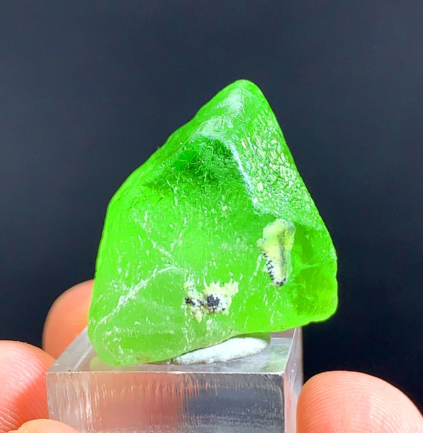 Green Peridot Crystal from Pakistan - 75.25 carat