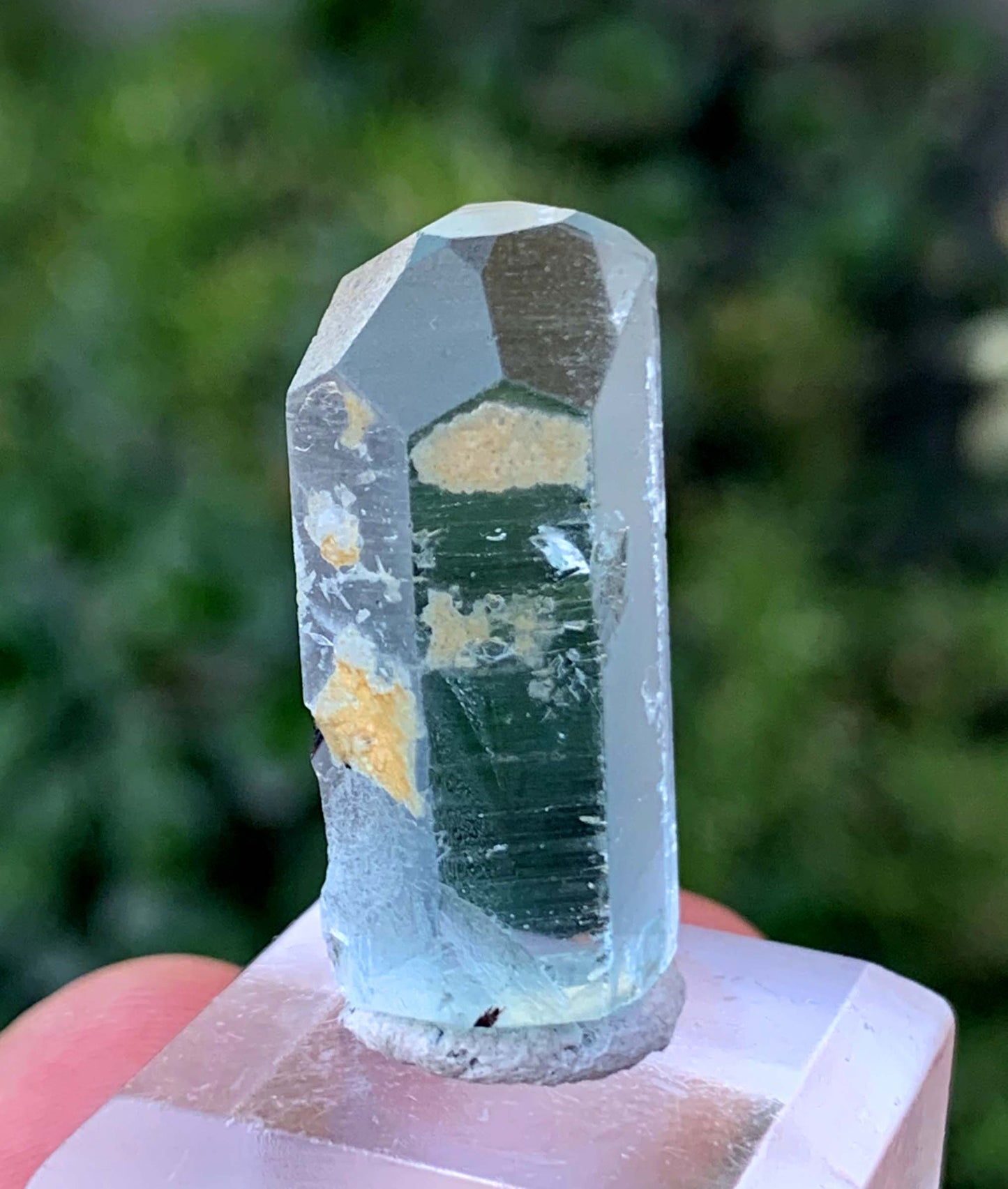 Diamond Cut Blue Aquamarine Crystal From Afghanistan 35.25 Carats