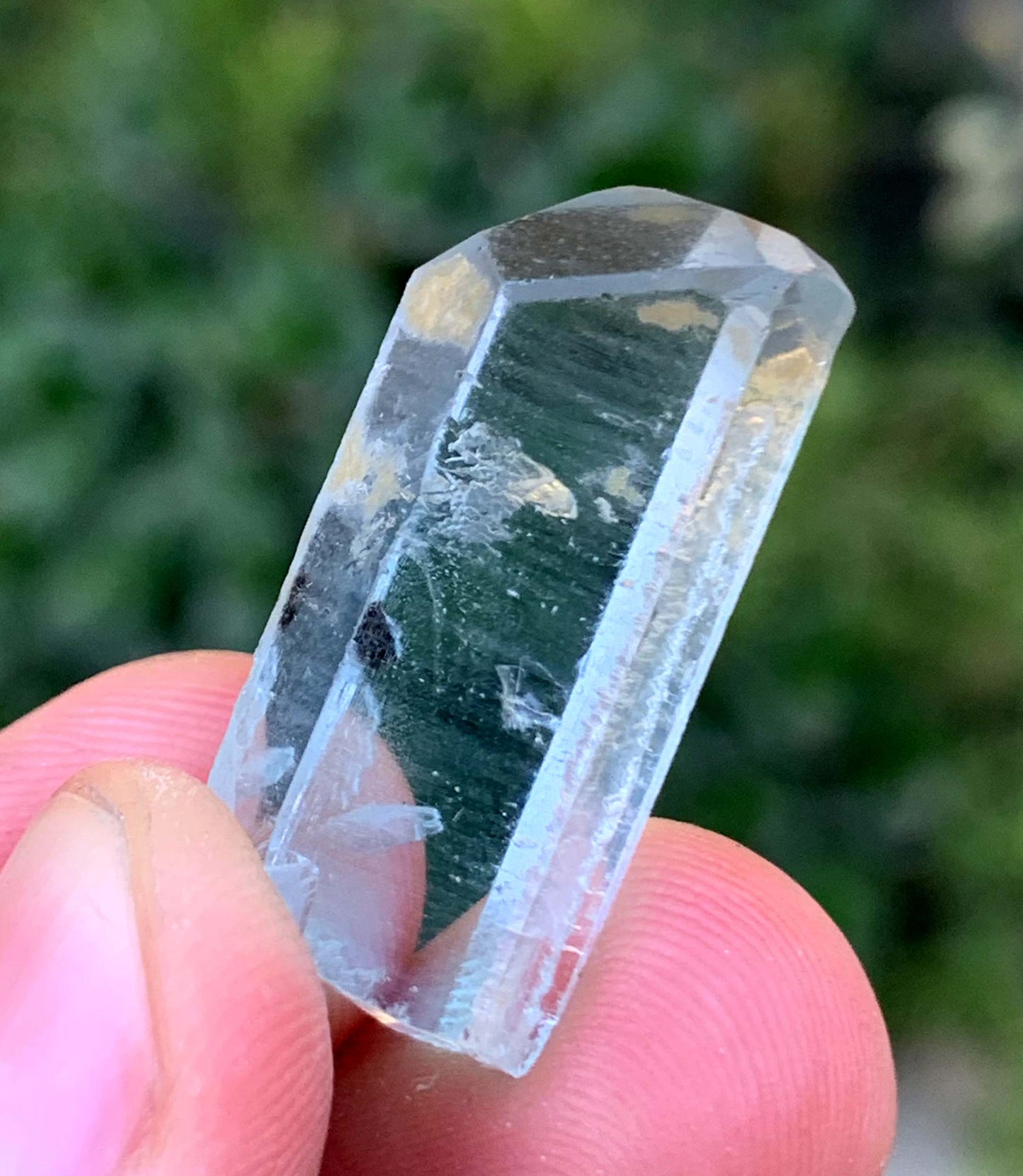 Diamond Cut Blue Aquamarine Crystal From Afghanistan 35.25 Carats