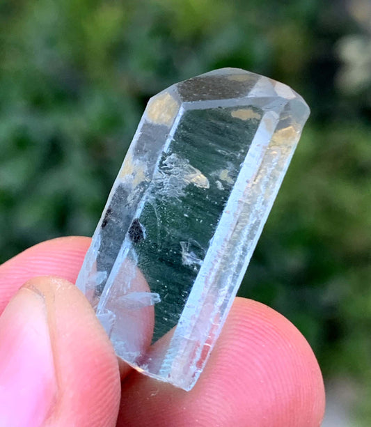 Diamond Cut Blue Aquamarine Crystal From Afghanistan 35.25 Carats