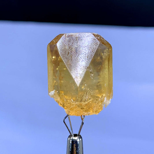 Natural Terminated Golden Color Topaz Crystal from Pakistan - 15 gram