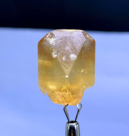 Natural Terminated Golden Color Topaz Crystal from Pakistan - 15 gram