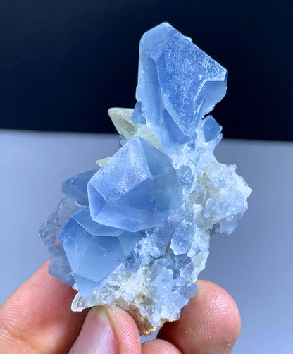 Blue Celestine Cluster From Afghanistan 77 Gram