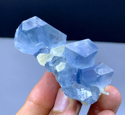 Blue Celestine Cluster From Afghanistan 77 Gram