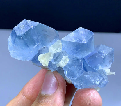 Blue Celestine Cluster From Afghanistan 77 Gram