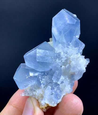 Blue Celestine Cluster From Afghanistan 77 Gram
