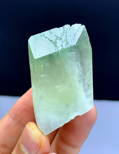 Green Hiddenite Kunzite Crystal from Afghanistan - 58 gram