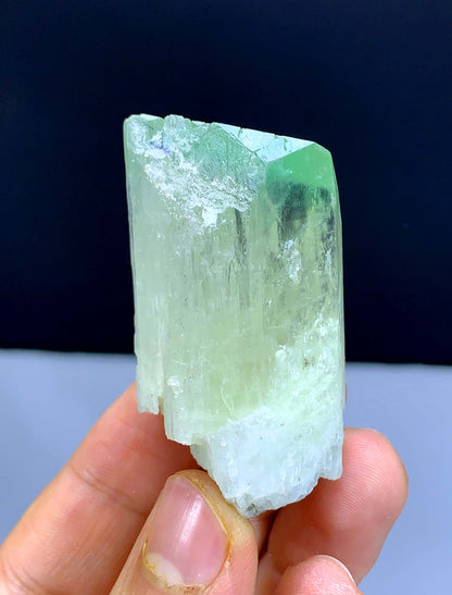 Green Hiddenite Kunzite Crystal from Afghanistan - 58 gram