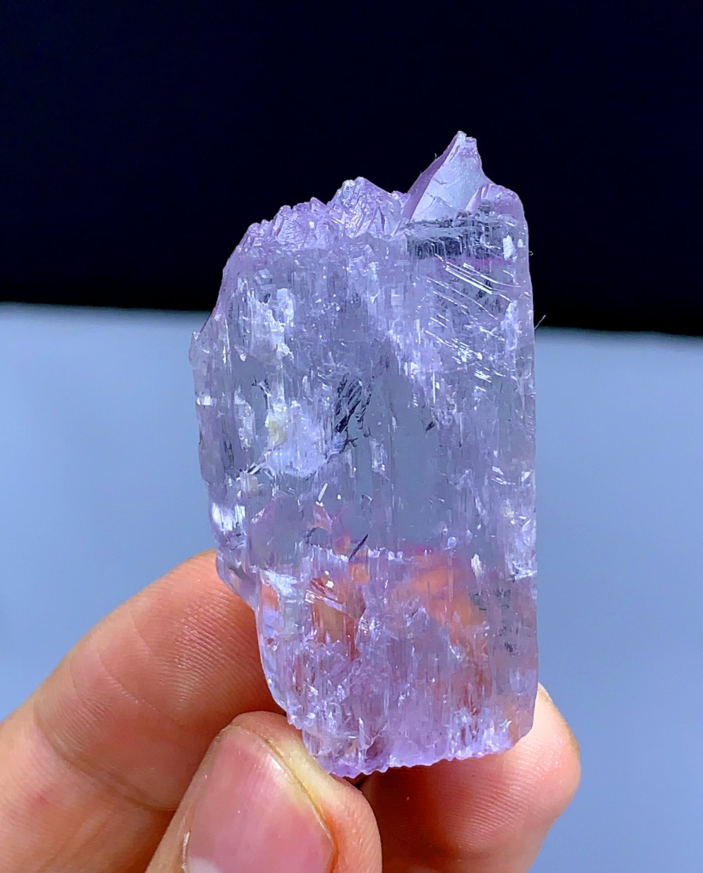 27 grams Flourescent Pink Kunzite Crystal from Afghanistan